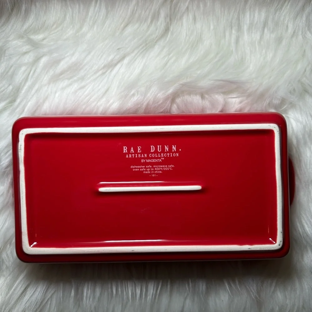Rae Dunn Homemade Red Bread Pan Baking Dish